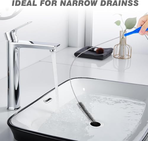 Drain Brush and Drain Snake Cleaner Set