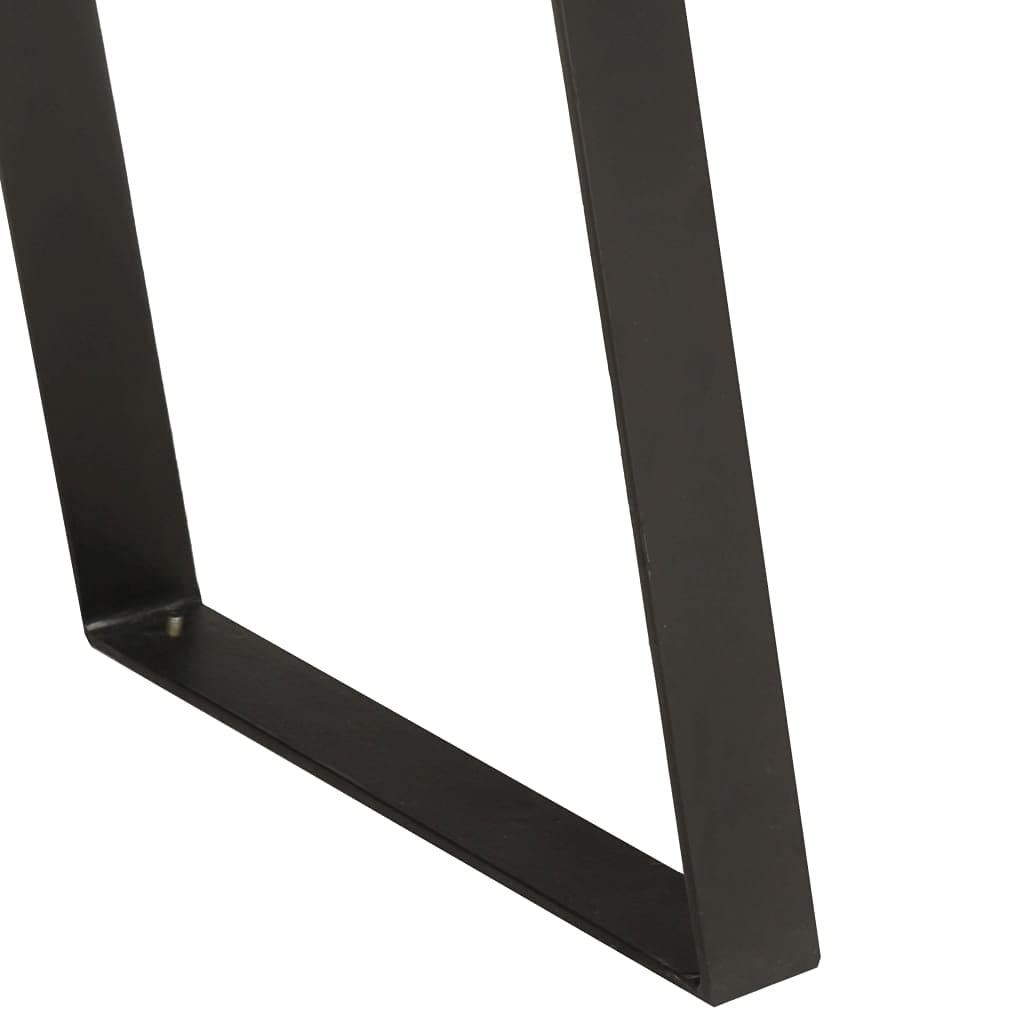 vidaXL Mesa Consola Bordes Naturales Entrada Acento Pasillo Vestíbulo Recibidor Auxiliar Decoración Escritorio Mueble 100x35x76 cm Madera de Acacia