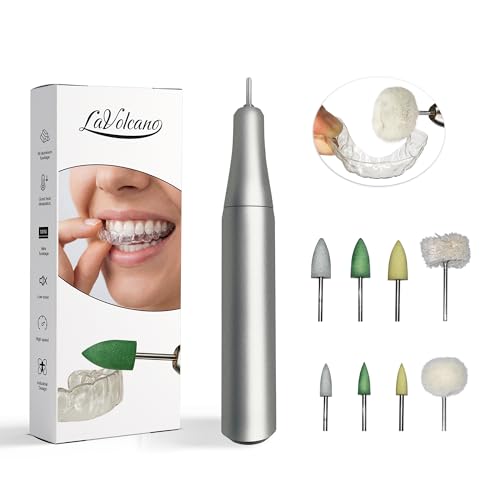 USB Aligner Retainer Care Polishing Tool – Portable Electric Mini Polisher Helps Refine Edges for a Comfortable Fit, Edge Smoothing, Surface Finishing, Polishing Head Set, Step-by-Step Instructions