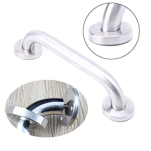 Maniglione di Sicurezza per Bagno da 25 cm, corrimano per Doccia e Vasca in Acciaio Inox, Supporto per WC, Maniglia di Sicurezza per disabili.