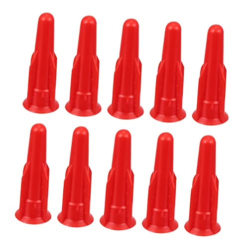 Balacoo Red Caulk Nozzles Caps Caulking Sealant Screw Cap Caulk Tube Sealer Nozzles Glue Nozzles Set Caulk Caps Nozzle Caps