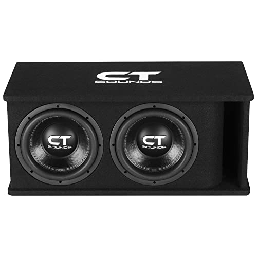 Image of CT Sounds Dual 10 inch 2600W Loaded Tropo Series Ported Car Subwoofer Box - TROPO-2X10D4