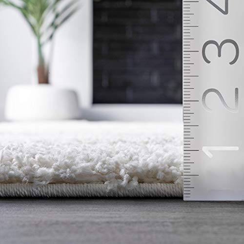 Nuloom Carolyn Cozy Soft & Plush Shag Runner Rug , 2' 6" X 6', Beige, Runner, 1.4" Thick #TOP2