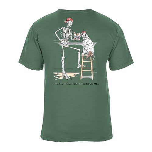 SEA DOG Vintage Graphic T-Shirt Garment Dyed 100% Ringspun Cotton, Relaxed Fit, Pre-Shrunk, Printed in USA - Vintage Bones