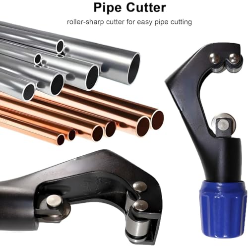 Kit de doblado manual de tuberías con cortador y expansor para tubos de cobre y aluminio