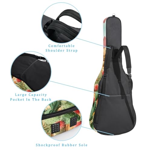 JRHEJTHH Housse pour guitare acoustique imperméable et pliable avec bandoulière réglable pour guitare acoustique de 101,6 cm, 104,4 cm, 106,7 cm d’épaisseur, rembourrage animal – Ours, Multicolore., - Les Beatles, Paul McCartney, John Lennon, RIngo Starr, George Harrison JRHEJTHH Housse pour guitare acoustique imperméable et pliable avec bandoulière réglable pour guitare acoustique de 101,6 cm, 104,4 cm, 106,7 cm d'épaisseur, rembourrage animal – Ours, Multicolore., – Image 4
