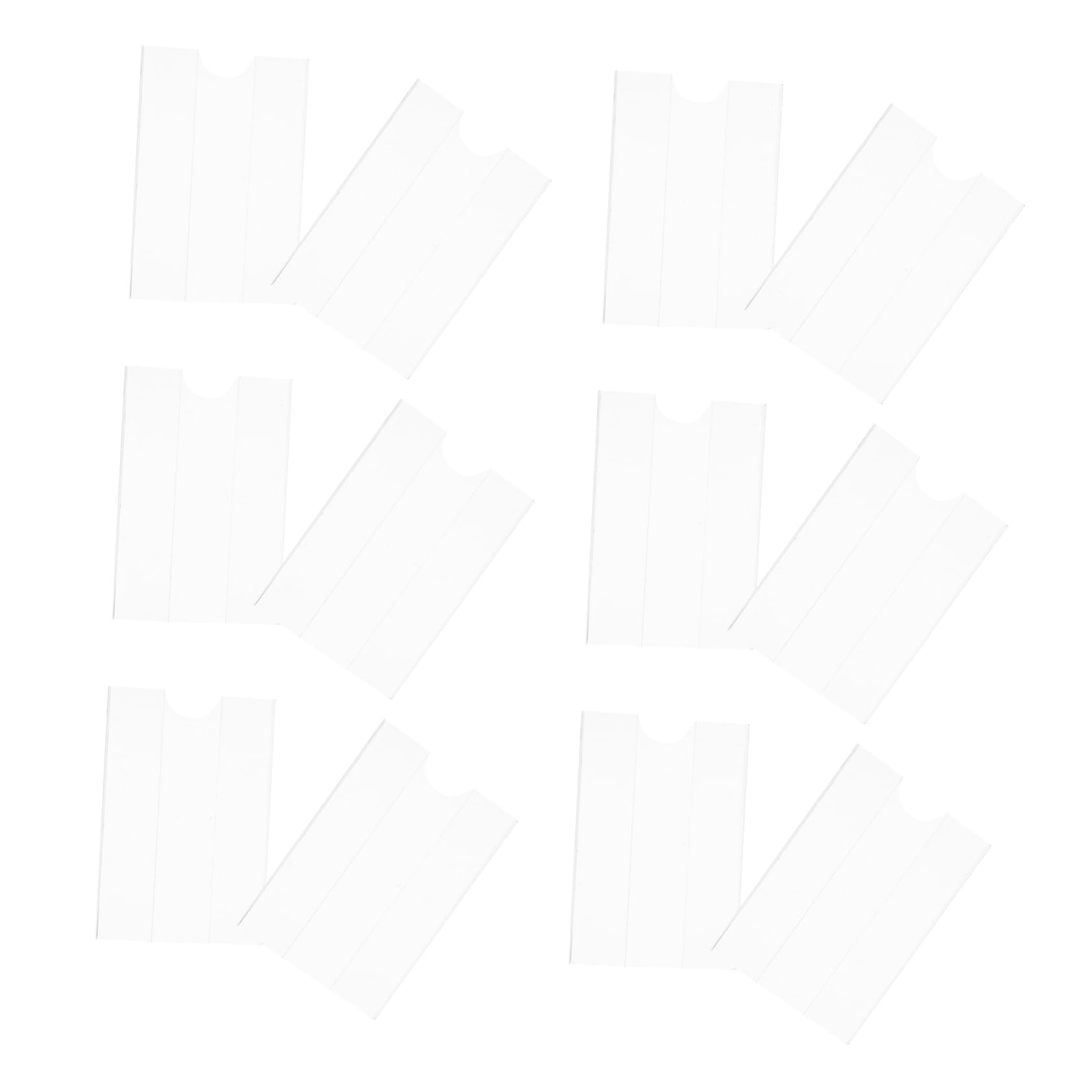 10 Sets Etikettenhalter Für Den Einzelhandel Installieren Aus Acrylmaterial Supermarkt-display Index-etiketten-clip Für Den Marktgebrauch 30 Stück * 10