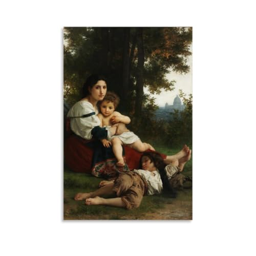 Poster de collection William Adolphe Bouguereau Rest impression haute fidelite 40 x 60 cm