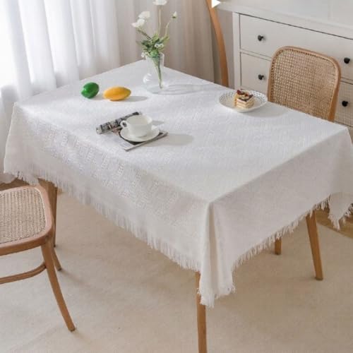 Nappe gaufrée anti-poussière pour protéger et embellir votre table - 4