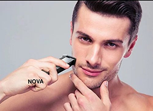 Image of Nova NHT-1045 Rechargeable Cordless Beard Trimmer for Men (Black) & Nova NHT - 1047 Pro Skin Advance Rechargeable Cordless Beard Trimmer for Men(Black)