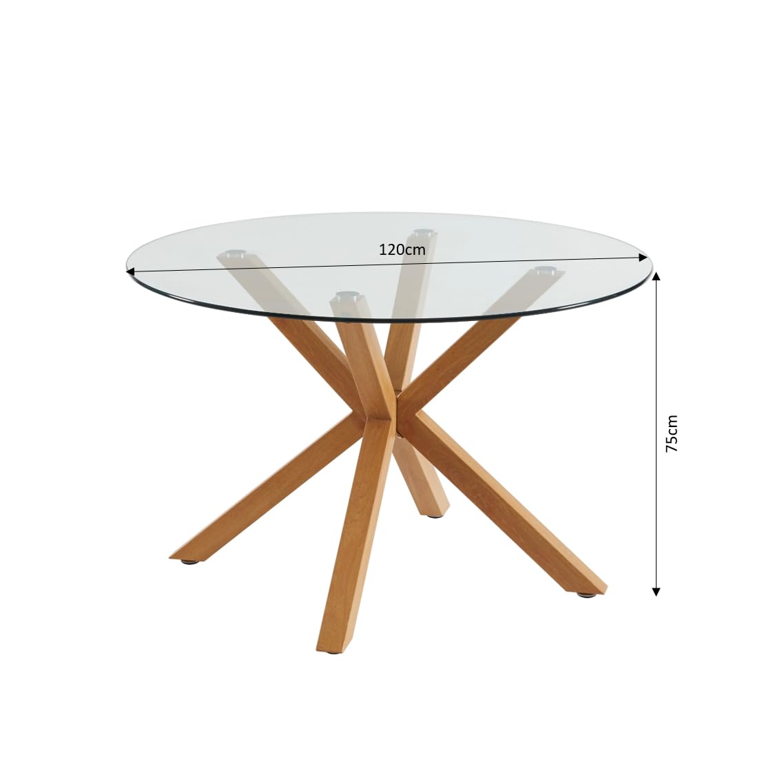 Table de salle à manger ronde moderne - Z369 - plateau blanc