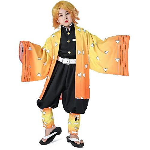BECIN Demon Slayer Cosplay Costume Anime Costume Kimono Full Set Halloween Cosplay Outfits for Kids