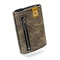 GUGGIARI® Portafoglio Uomo in Pelle di Qualità - Morbido, Slim, con Porta Carte di Credito, Portamonete e Contanti - Compatto con Protezione RFID (Green)