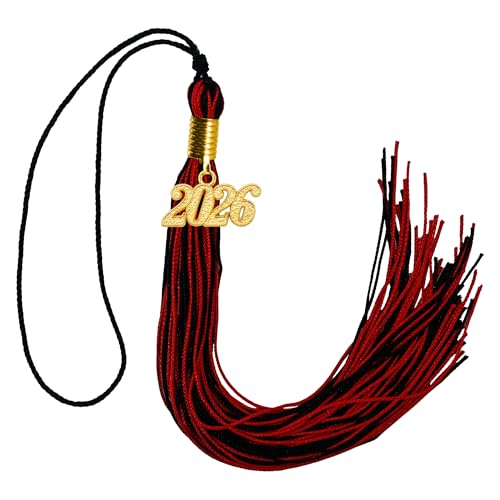 Image of GraduationMall Single&Multiple Color Graduation Tassel with 2026 Year Charm 9 inch