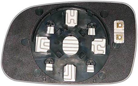 Ergon Espejo retrovisor lateral para Jeep Grand Cherokee II de 1999 a 2004 año derecho esférico cromado tintado vidrio han calentado 12 V