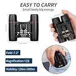 Compact Binoculars for Adults and Kids, HD Mini Portable Outdoor Binoculars Children, Pocket Lightweight Folding for Bird Watching, Hunting, Concert, Theater, Opera, Traveling, Tourism, Shows - Image 3
