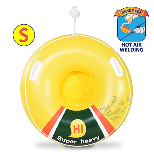 HIWENA Super Heavy Duty Snow Tube, Inflatable Snow Sled for Kids and Adults, Thicken 0.75mm Thick Material Winter Sport Tube(41 in)