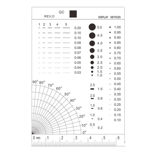 ラボ用顕微鏡アクセサリー 3 個のゲージ汚れゲージワイヤーゲージ透明コントラスト定規(99x66mm)