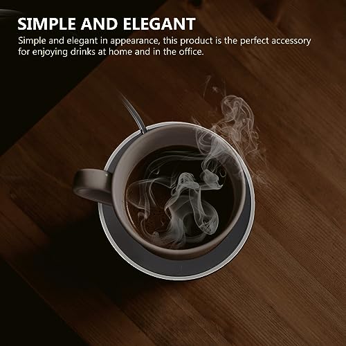 USB Mug Warmer Automatic Temperature Control Heating Pad for Coffee Tea Compact Design for Office and Home Use Compatible Mug Styles