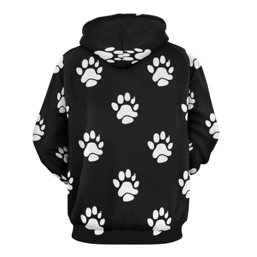 Pullover Empreintes Blanches pour stopper le froid avec style en taille S - 5