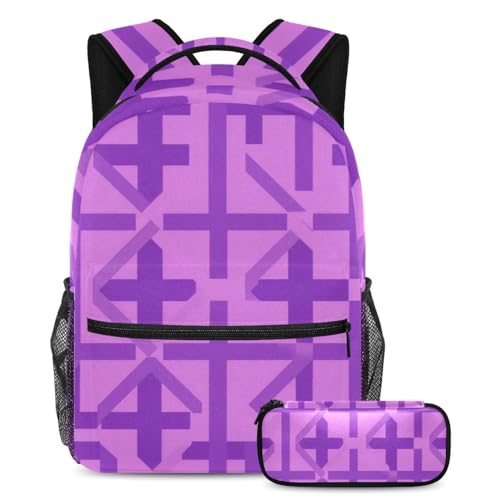 Sac à dos avec trousse pour ados fini le désordre scolaire