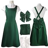 DPHKAM Uzumaki Kushina Cosplay Costume Dress Green Kushina Uzumaki Costume Outfit Uniform Women Halloween