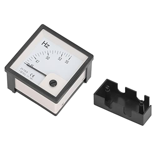 AC Frequenzmessgerät 380V 45-55 Hz Bereich 72x72mm Quadratisches Panel 1,5 Genauigkeitsklasse ABS Material Frequenztester Digital Frequenzmesser