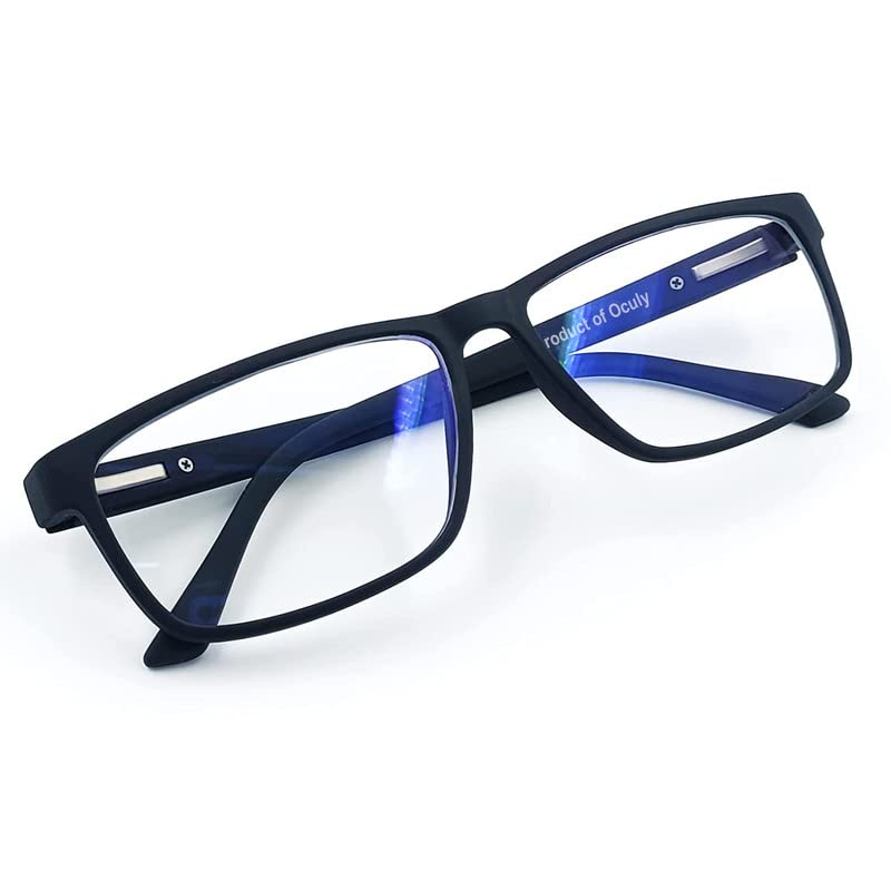 OCULYGold Series Zero Power Unisex Rectangular Anti glare Blue filter Computer Glasses for Man & Woman