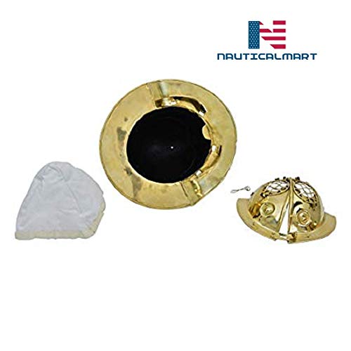 NauticalMart Medieval Thraex Gladiator Helmet - 18 Gauge Brass