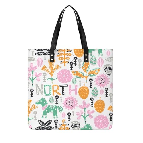 Sac à main Fleurs de Cheval le grand cabas shopper pour ne plus manquer de place
