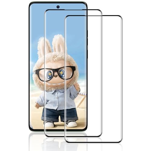 Beukei Protector de Pantalla Compatible con Motorola Edge 40 Pro, 2 Piezas Vidrio[Dureza 9H][Antihuellas][Antiarañazos][Ultra Claro] Pantalla Movil