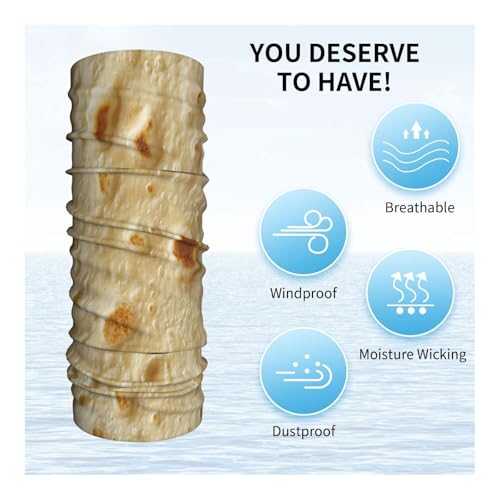 Taco Tortillas Pattern Neck Gaiter Face Mask Scarf Bandana Head Wrap Uv Protection Balaclava For Sports4