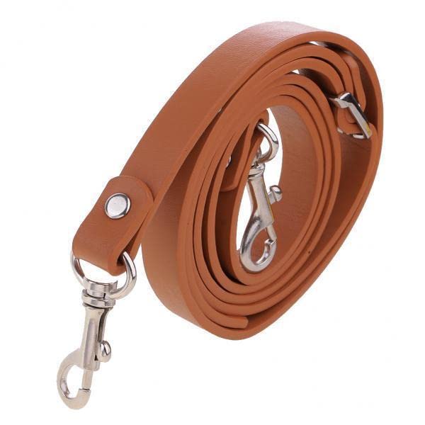 HEAVENGLOW 2xPU Leather Shoulder Bag Strap Replacement 135cm Brown+Silver Buckle|Handbag Accessories-image-20