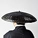 SUNNYHILL Bamboo Sun Hat Samurai Hat Rice Hat Cosplay Asian Hat Japanese Hat Dia.19.7 Inches (Black)