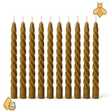 10er Set WEIßENWACHSE 100% handgerolltes naturbelassenes Öko