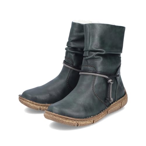 Rieker Damen Klassische Stiefeletten Z3774, Frauen Stiefeletten,uebergangsstiefel,Winterstiefeletten,Winterschuhe,warm,Boots,grün (54),38 EU / 5 UK