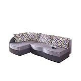 polsterecke mit bettfunktion und bettkasten Schlafflache: 200x120 cm Mirjan24 Elegantes Eckcouch Lido, Design Ecksofa mit Bettfunktion, Polsterecke mit Bettkasten und Schlaffunktion, Bettsofa, (Ecksofa Links, Alcala 22 + Soft 020 + Amber 71)
