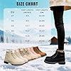 VTASQ Snow Boots Womens Waterproof Ladies Winter Ankle Boots Warm Faux Fur Lined Hiking Walking Shoes Backpacking Non-Slip Outdoor Fashion Shoes Black UK5 #5