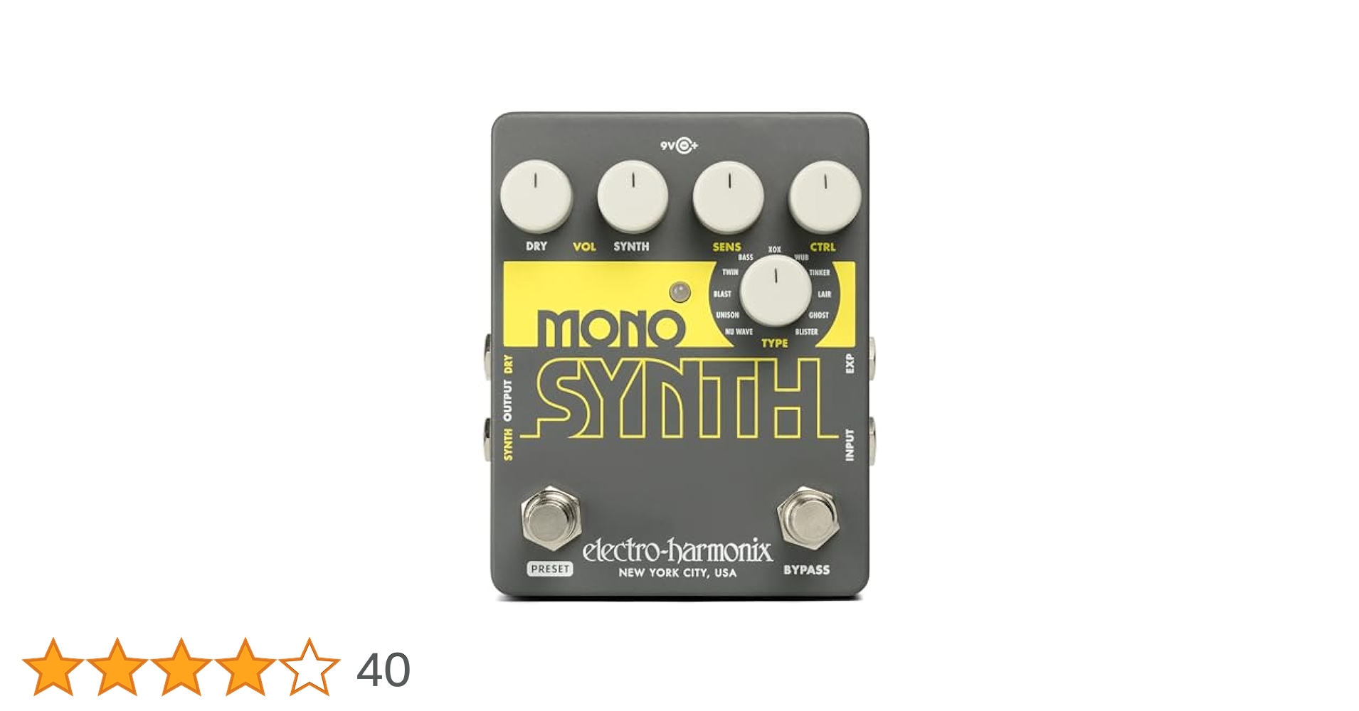 electro-harmonix MONO SYNTH ギターエフェクター Mono Synth | Guitar Synthesizer - Electro-Harmonix