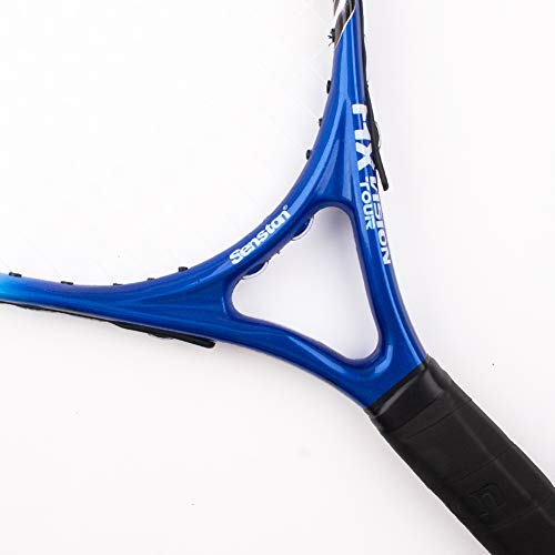 Image of Senston 23 inch Junior Tennis Racquet for Kids Children Boys Girls Tennis Rackets with Racket Cover Blue White
