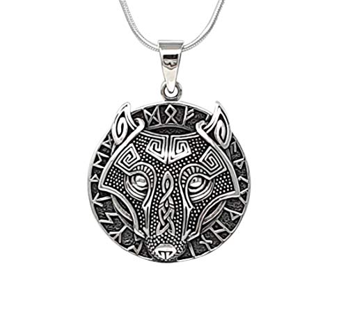 Collier loup d'Odin Viking en argent 925 à porter au quotidien pour affirmer son style