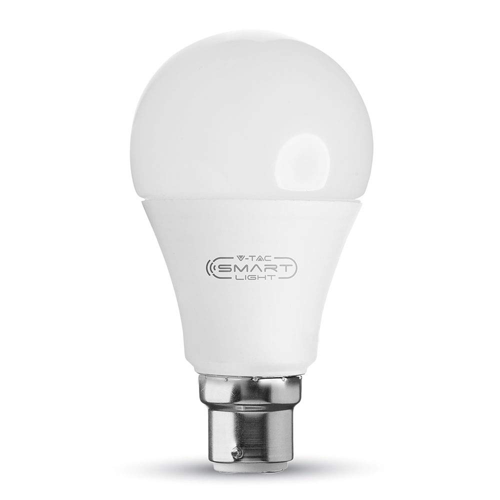 V-Tac Vt-5110 10W A60 Bulb Compatible With Amazon Alexa And Google Home Colorcode:rgb+Ww+Cw B22