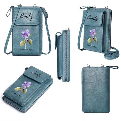 Image of KUKOO Small Crossbody Bags for Women PU Leather Cell Phone Purse Wallet with Credit Card Slots