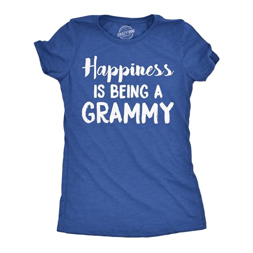 Womens Happiness is Being a Grammy Funny Gift for Grandma T Shirt Royal XL