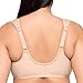 Glamorise Full Figure Plus Size Front-Closure Cotton Wonderwire Bra Underwire #1241 Café