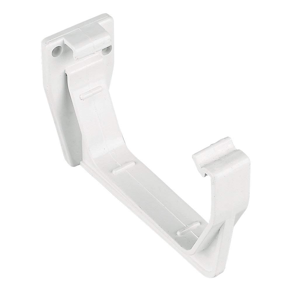 Floplast White - Square Line Fascia Bracket 114Mm 10 Pack