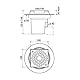 SIPHON Einstellbarer Hartplatz 100x100 Delabie -Ausgang Ø40-682001