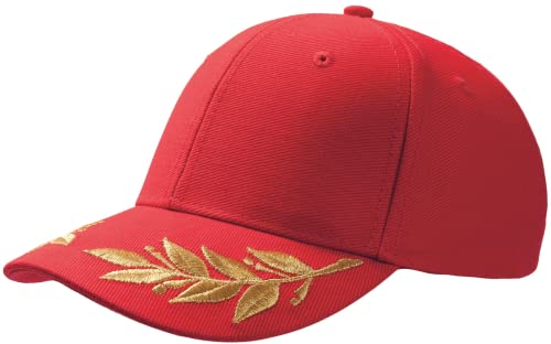 COOZO Unisexo Ganadores Laurel Bordado Gorra - Rojo