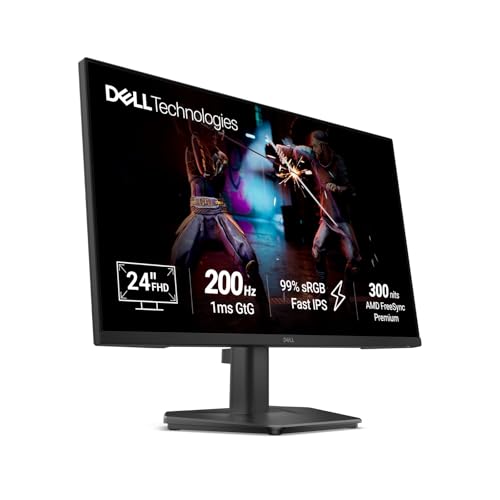 Dell SE2425HG 23.8 inch FHD IPS Gaming Monitor, 200Hz Refresh