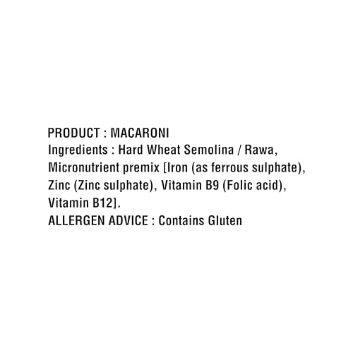 Image of Bambino Vegetarian Pasta Macaroni Pep Drump wheat, 850 grams / 900 grams Pouch (weight may vary) (Pack of 3)